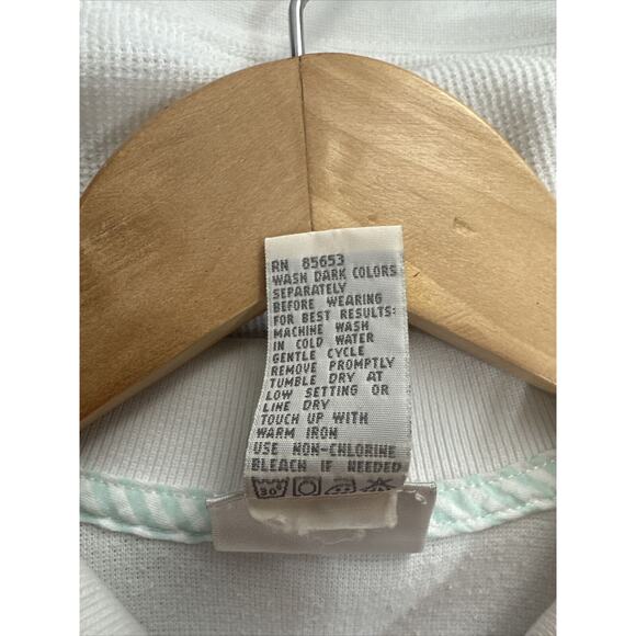 Vintage Koret Francisca Beachy Cardigan Knit Sweater Sunglasses Sailboats Size S - Picture 10 of 10